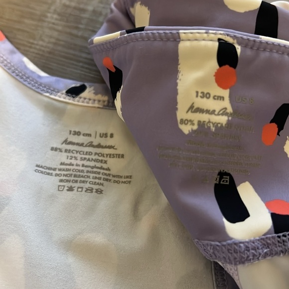 Hanna Andersson drop waist dress with matching bike shorts - Picture 8 of 8